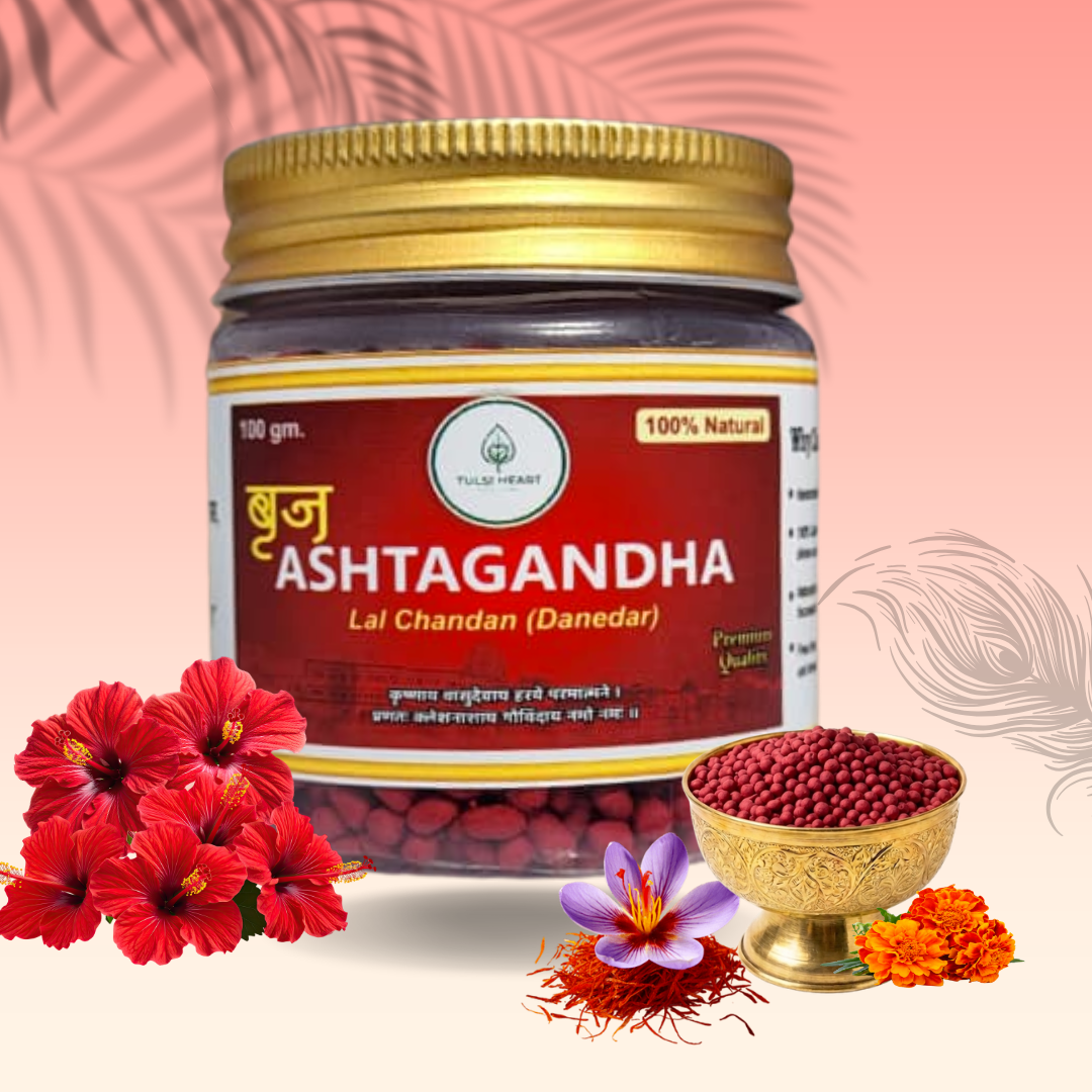 Premium Braj Ashtagandha LAL Chandan (Danedar) – 100g