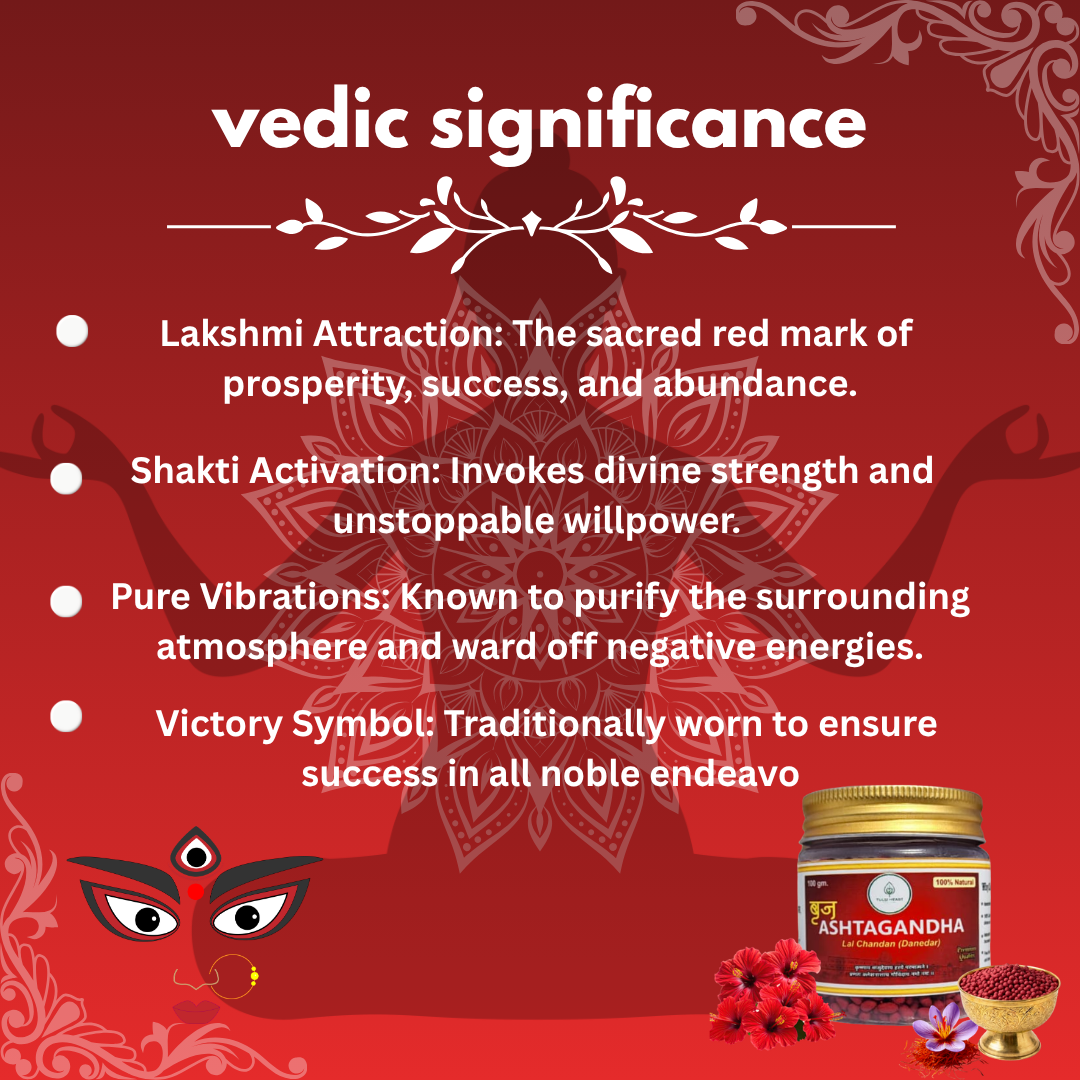 Premium Braj Ashtagandha LAL Chandan (Danedar) – 100g