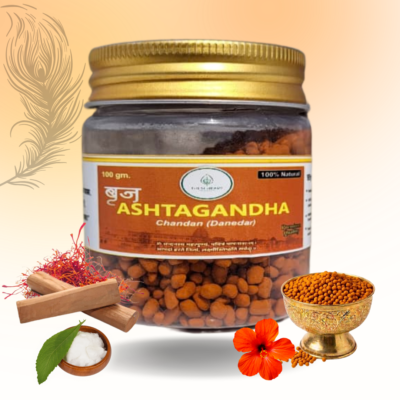 Premium Braj Ashtagandha Chandan (Danedar) – 100g