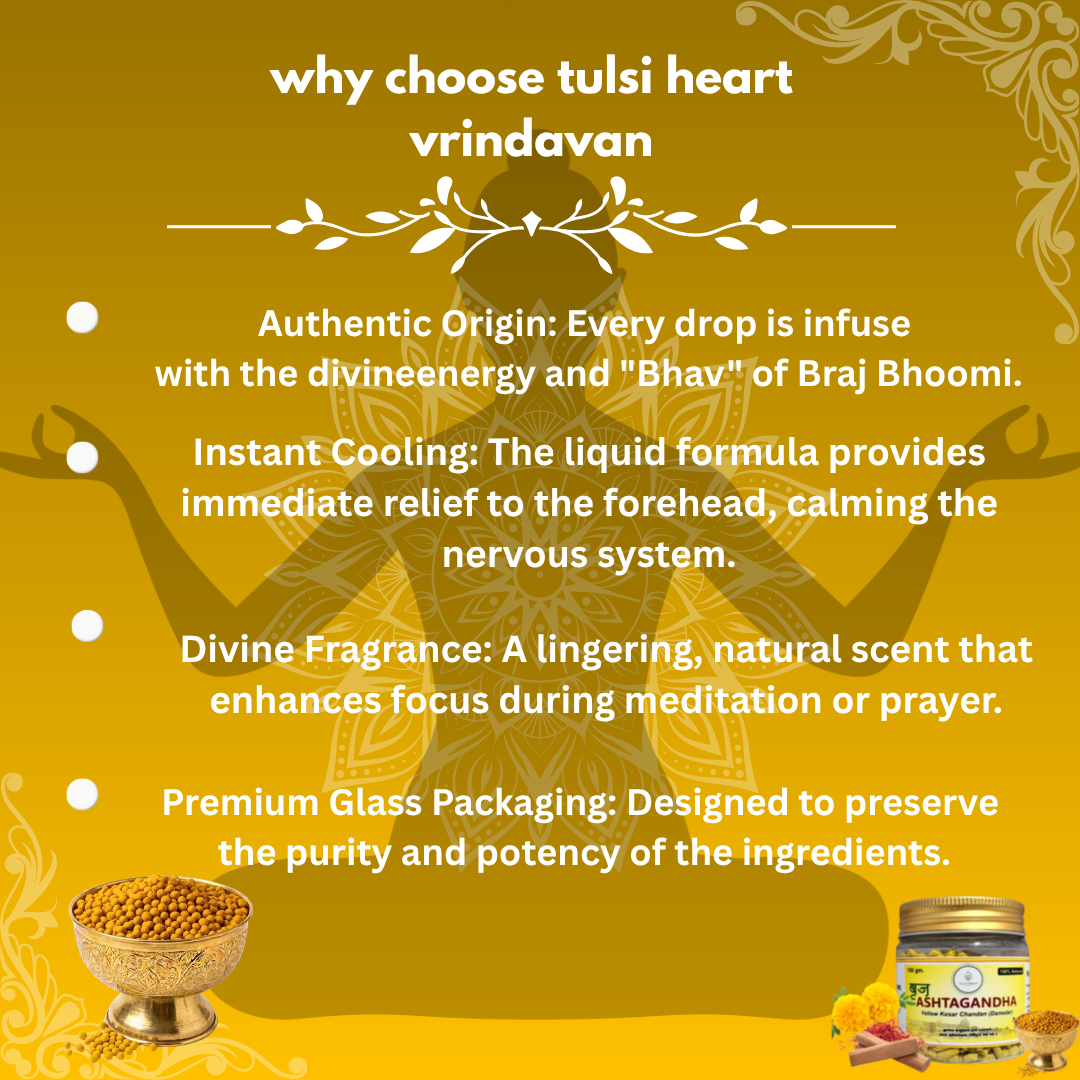 Premium Braj Ashtagandha Yellow Kesar Chandan (Danedar) - 100g