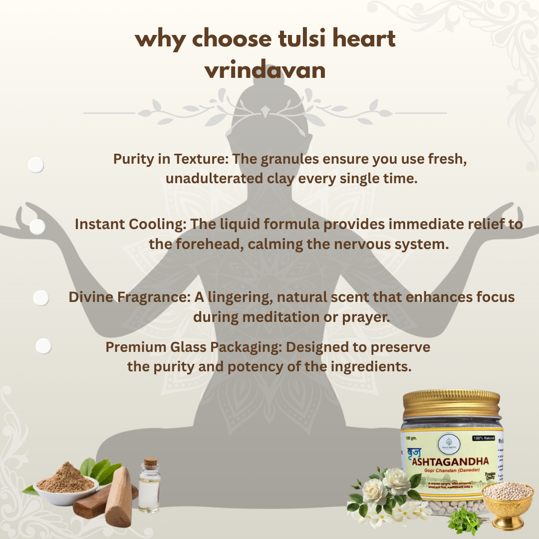 Premium Braj Ashtagandha Gopi Chandan (Danedar) – 100g