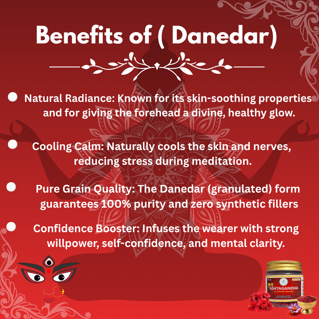 Premium Braj Ashtagandha LAL Chandan (Danedar) – 100g