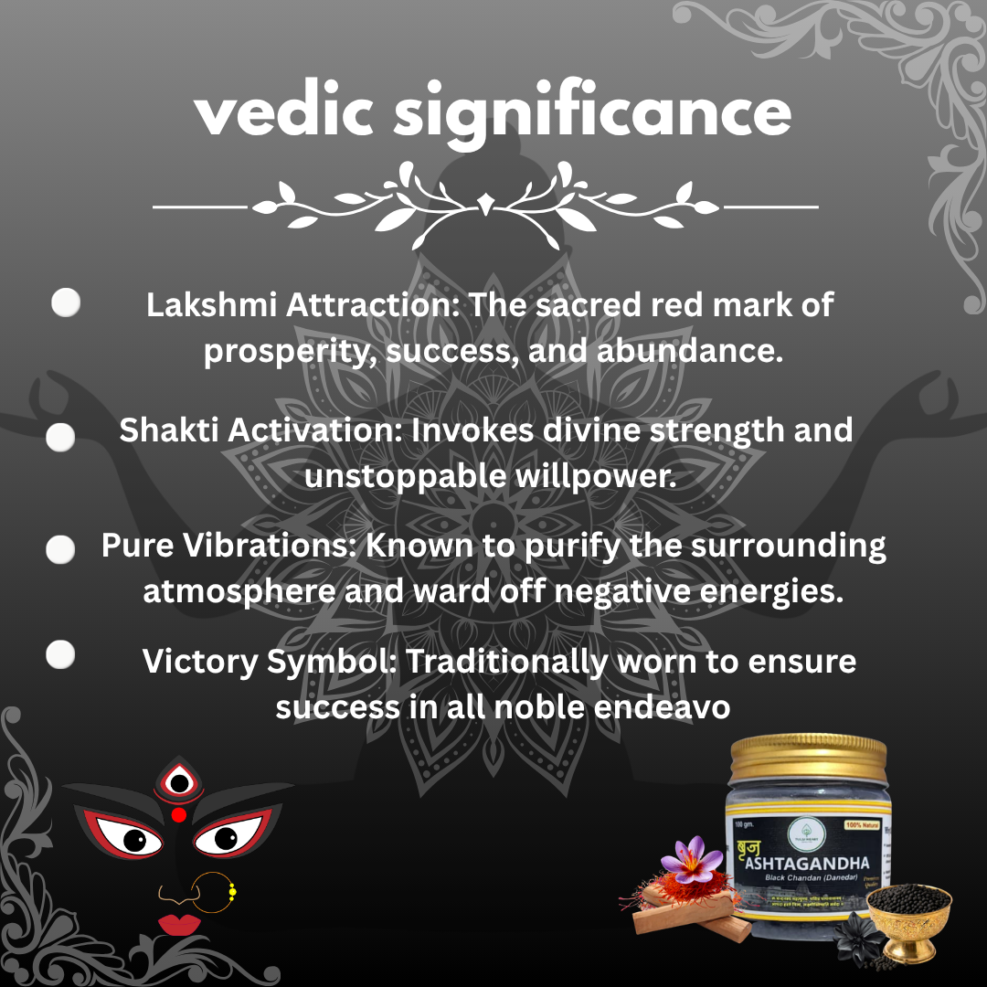 Premium Braj Ashtagandha Shyam shree black Chandan (Danedar) – 100g