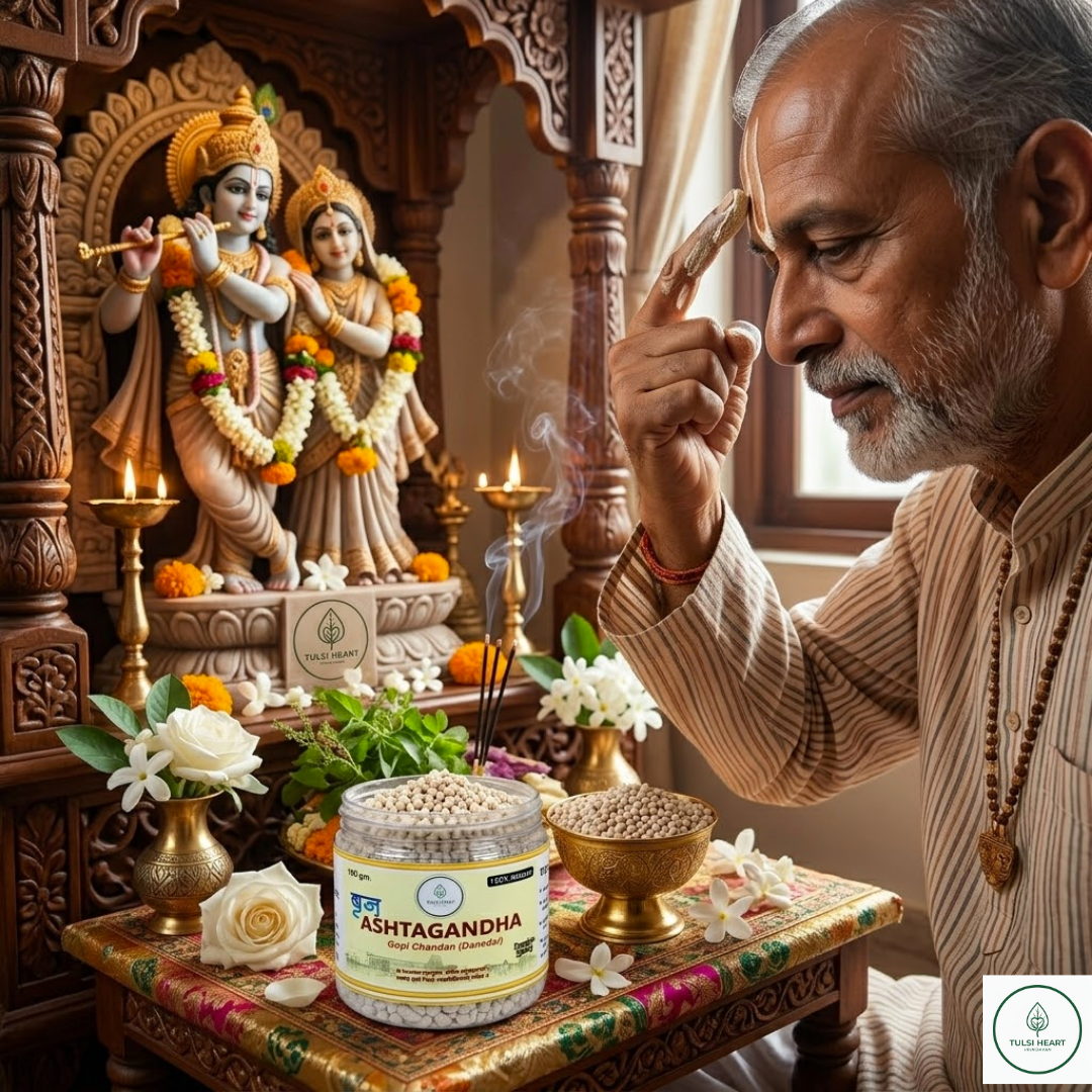 Premium Braj Ashtagandha Gopi Chandan (Danedar) – 100g