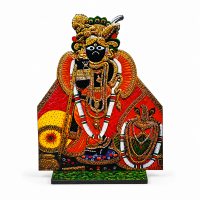 Shri Banke Bihari Ji MDF Chitrapat with Stand – 15.5 cm, 5 mm | Home Mandir & Pooja Decor