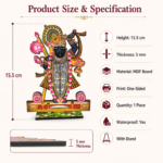 Giriraj Ji MDF Chitrapat 15.5 cm height and 5 mm thickness